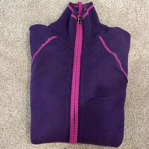 Athleta Vintage Full Zip Sweater Jacket - size Small
